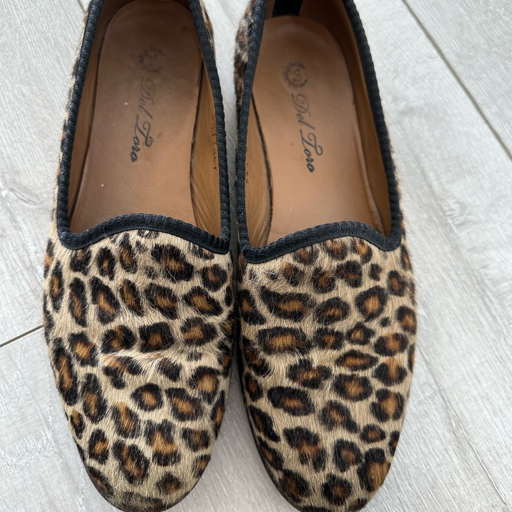 Del Toro Leopard Moccasins
